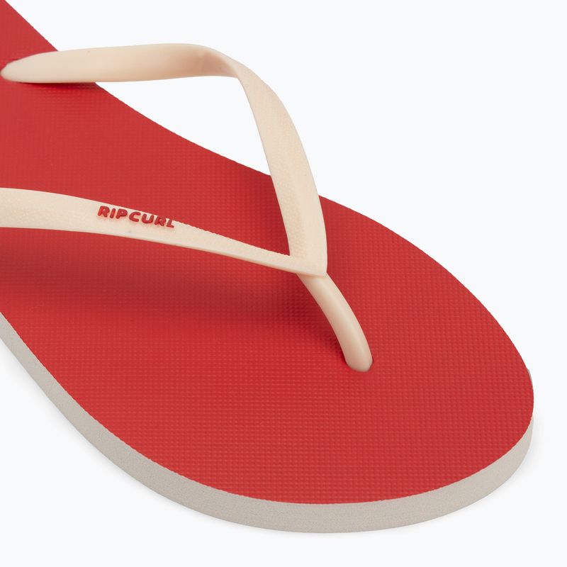 Damen Rip Curl Bondi Bloom Hibiskus rot Flip Flops 7