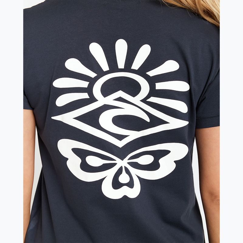Damen Rip Curl Re-Entry Crew T-shirt navy 3