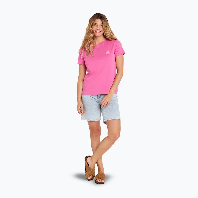 Rip Curl Frauen Re-Entry Crew heißes rosa t-shirt 2