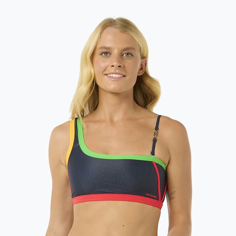 Rip Curl Gigi One Shoulder Badeanzug Top dark denim