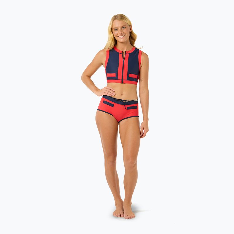 Rip Curl Noughties Low Rise Victoria Vergara rot/dunkelblau Badeanzug unten 2