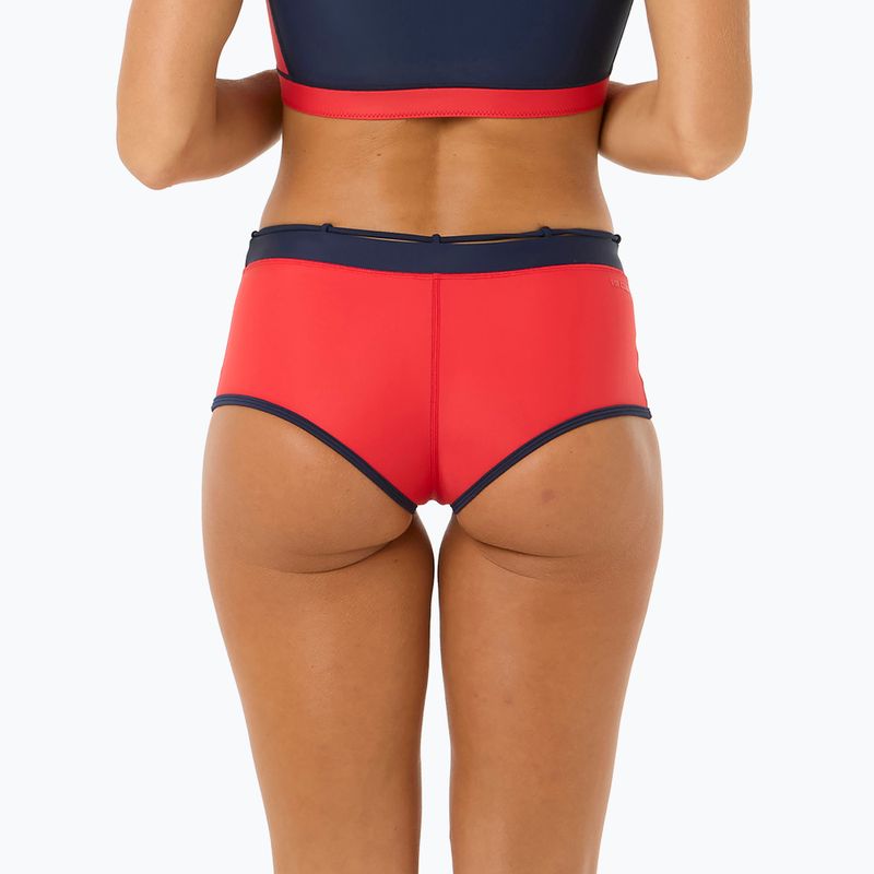 Rip Curl Noughties Low Rise Victoria Vergara rot/dunkelblau Badeanzug unten 5