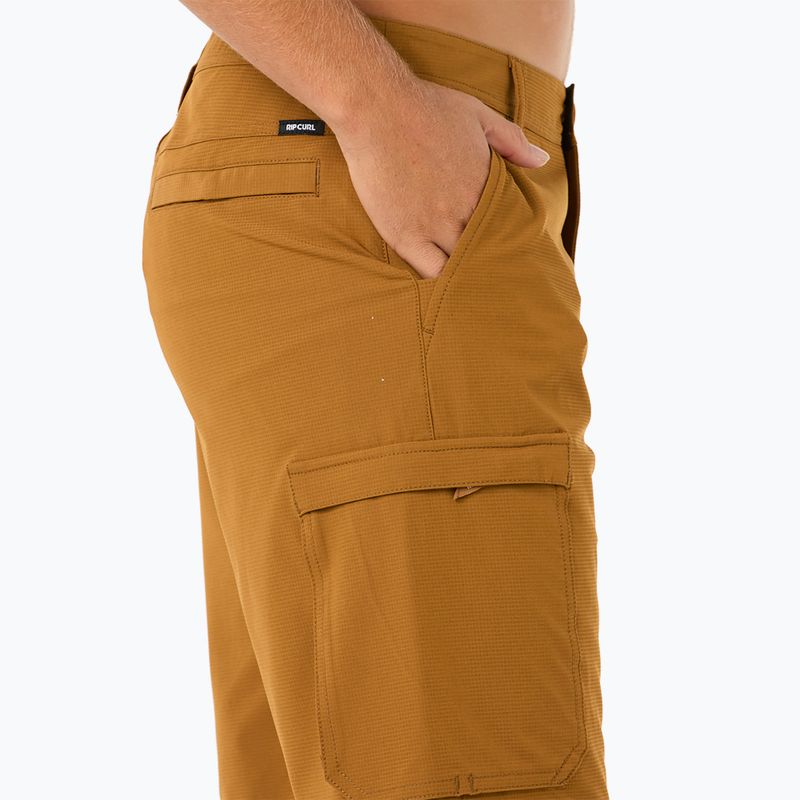 Herren Rip Curl Boardwalk Classic Surf Cargo Shorts gold 5