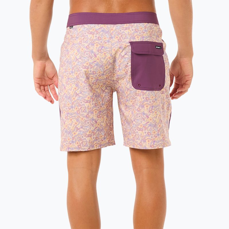 Rip Curl Mirage Floral Reef Herren Badeshorts in rauchiger Traube 3
