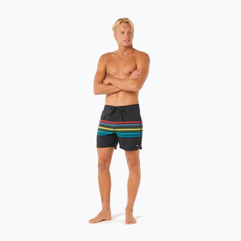 Herren Rip Curl Mirage Retro Mumma Schwimmen Shorts schwarz 2