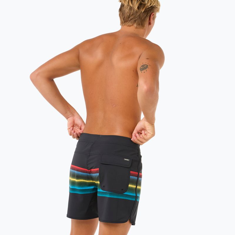 Herren Rip Curl Mirage Retro Mumma Schwimmen Shorts schwarz 4