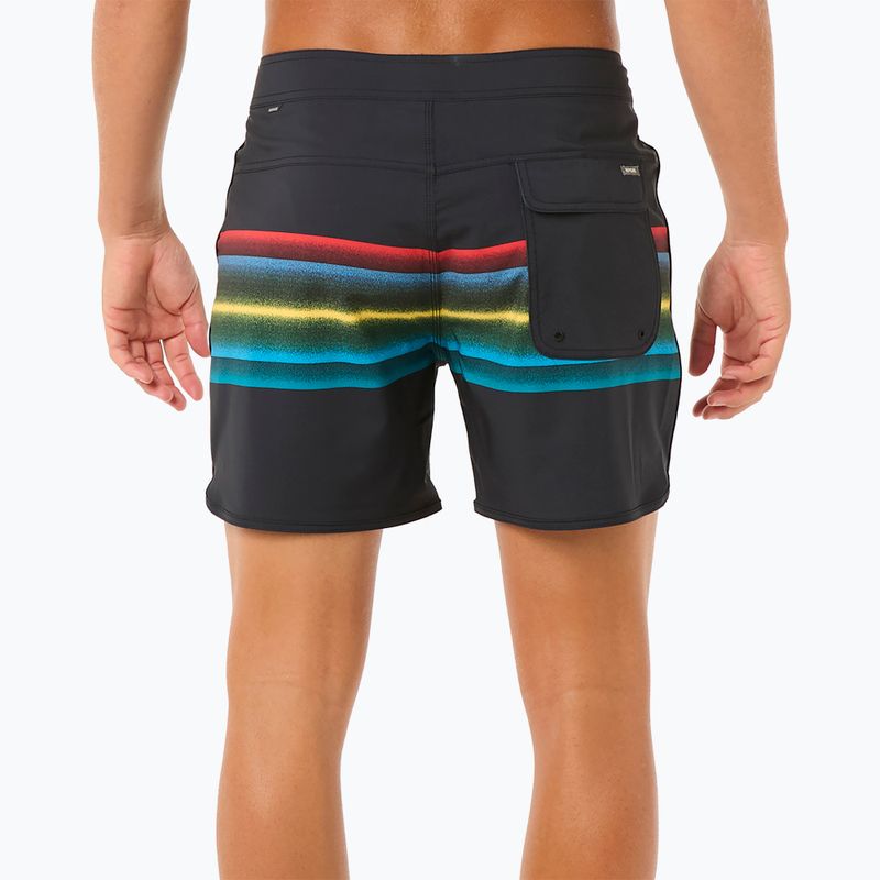 Herren Rip Curl Mirage Retro Mumma Schwimmen Shorts schwarz 3