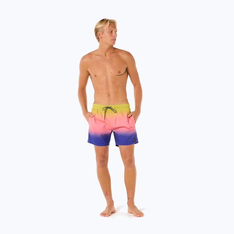 Men's Rip Curl Laze Fade Volley Badeshorts wild berry 2