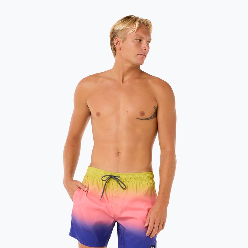 Men's Rip Curl Laze Fade Volley Badeshorts wild berry 4