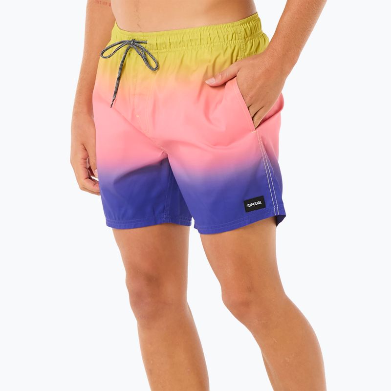 Men's Rip Curl Laze Fade Volley Badeshorts wild berry 6
