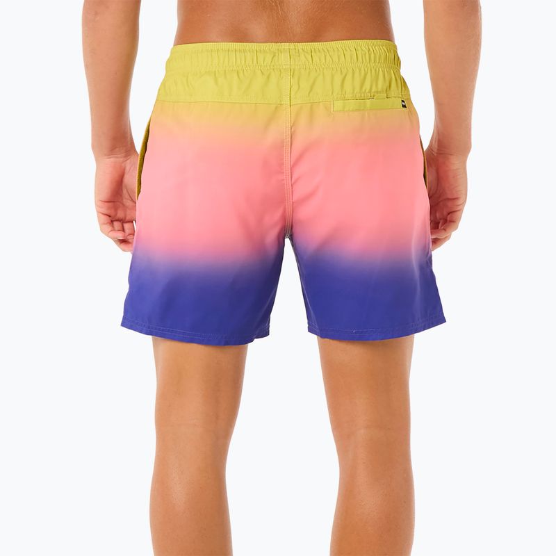 Men's Rip Curl Laze Fade Volley Badeshorts wild berry 3