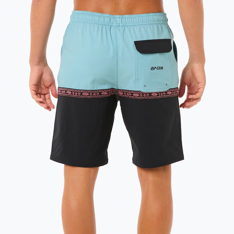 Herren Rip Curl Raw Energy Split Volley Badeshorts schwarz 3