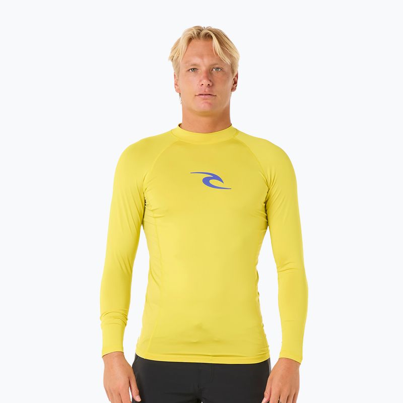 Men's Rip Curl Waves UPF Performance Schwefel schwimmen Longsleeve