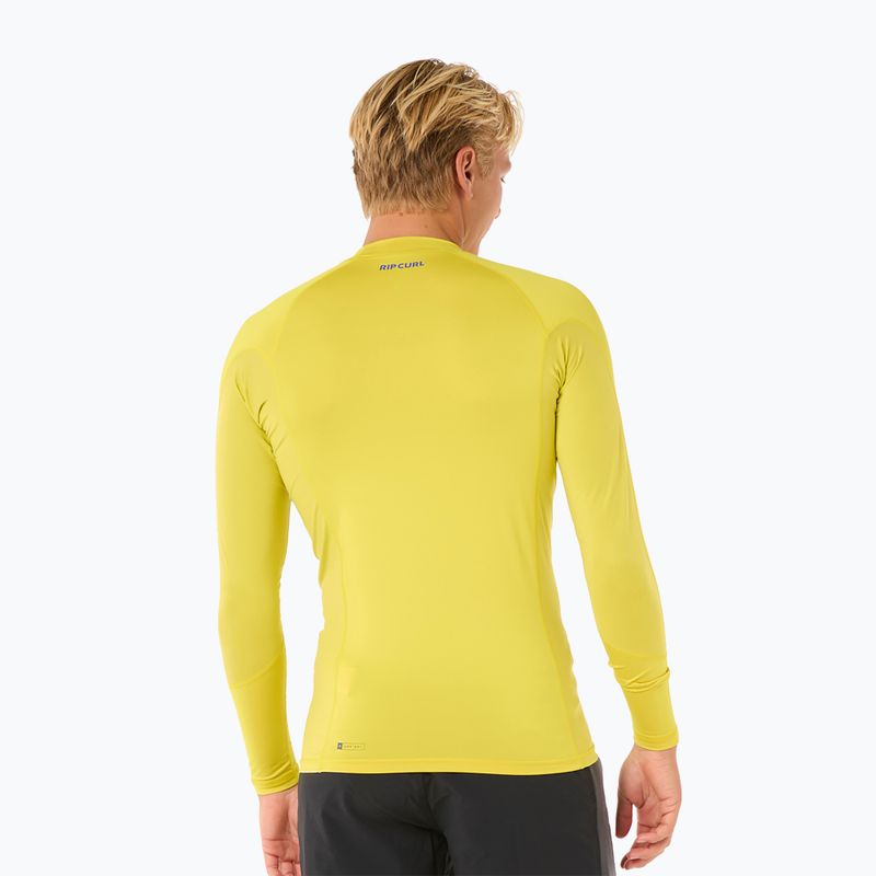 Men's Rip Curl Waves UPF Performance Schwefel schwimmen Longsleeve 3