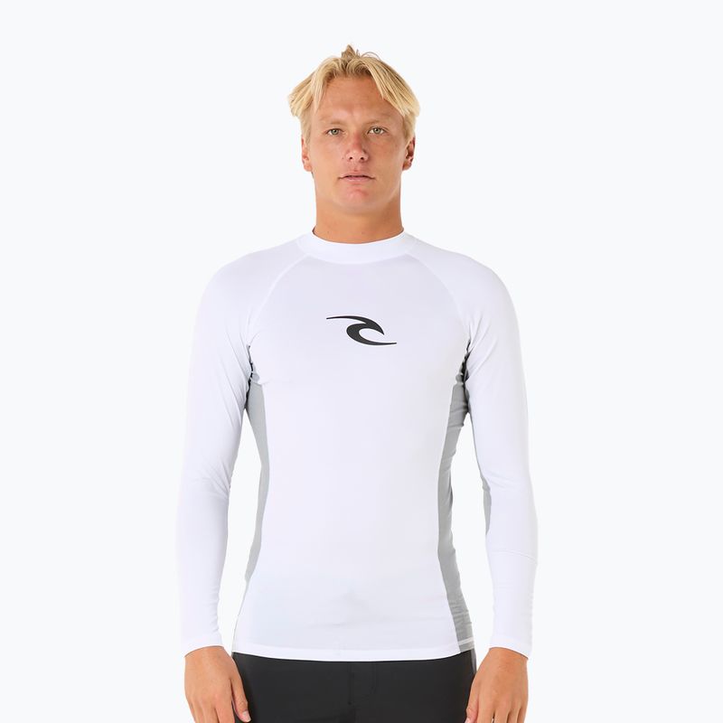 Herren Rip Curl Waves UPF Performance Schwimmen Longsleeve weiß