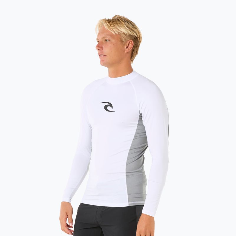 Herren Rip Curl Waves UPF Performance Schwimmen Longsleeve weiß 4