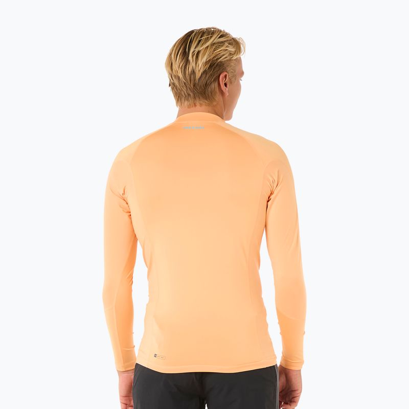 Herren Rip Curl Waves UPF Performance Mandarin Zest Schwimmen Longsleeve 3