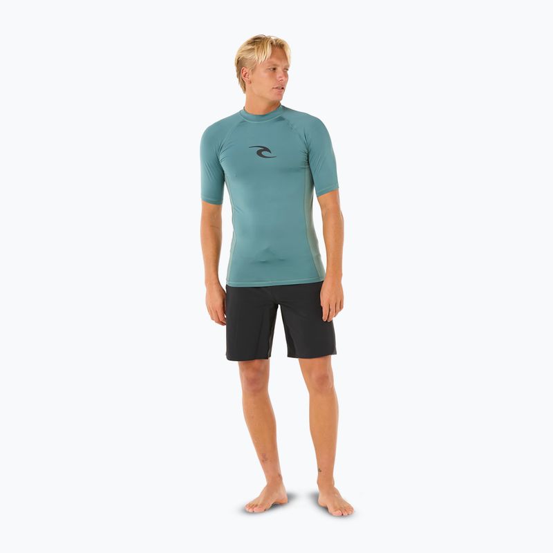 Rip Curl Waves UPF Performance Herren-Badeshirt bluestone 2
