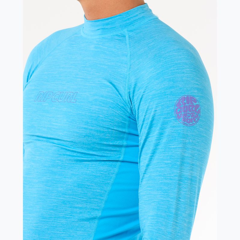 Herren Rip Curl Dawn Patrol UPF Performance blau Farbe schwimmen Longsleeve 5