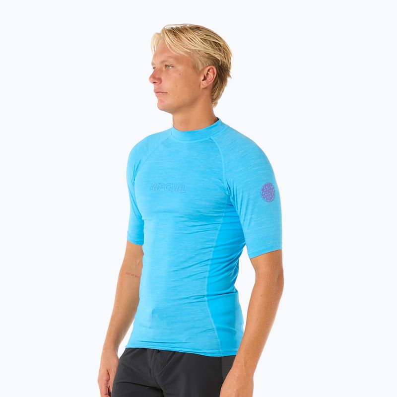 Herren Rip Curl Dawn Patrol UPF Performance blau Farbe Schwimmen Shirt 4