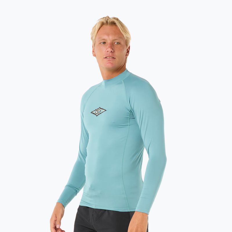 Herren Rip Curl Raw Energy UPF Performance blaue Lagune Schwimmen Longsleeve 4