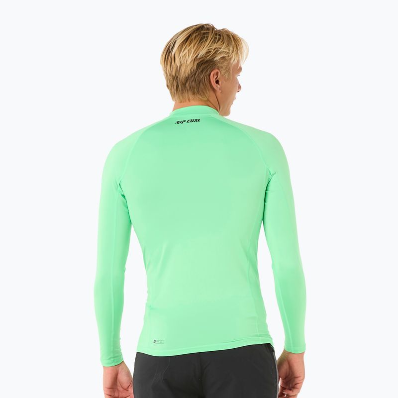 Rip Curl Raw Energy UPF Performance Herren Schwimmen Longsleeve neongrün 3