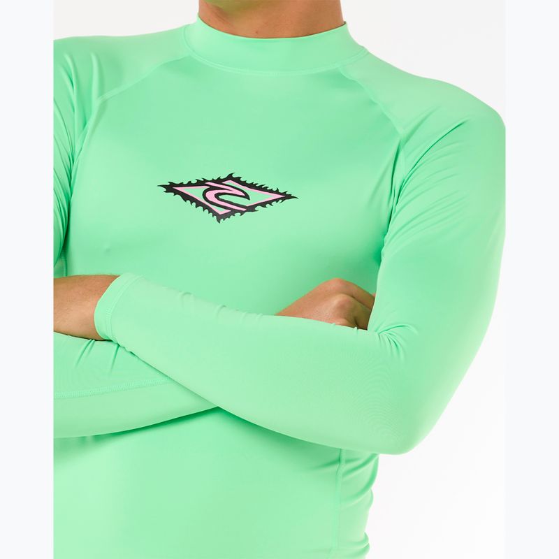Rip Curl Raw Energy UPF Performance Herren Schwimmen Longsleeve neongrün 5