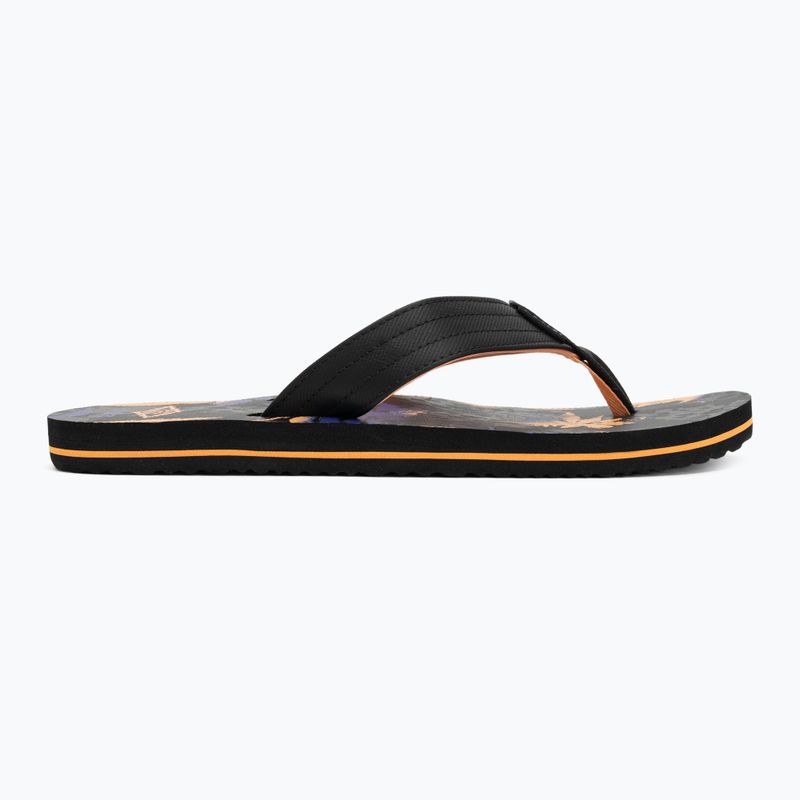 Herren Rip Curl Ripper Bloom Flip Flops schwarz/orange 2