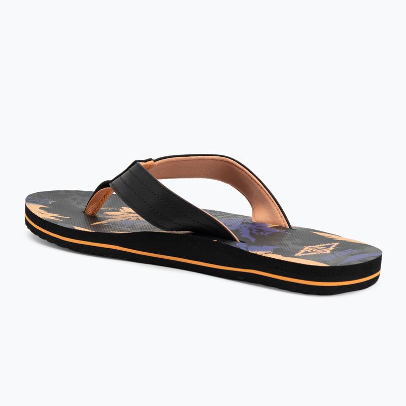 Herren Rip Curl Ripper Bloom Flip Flops schwarz/orange 3