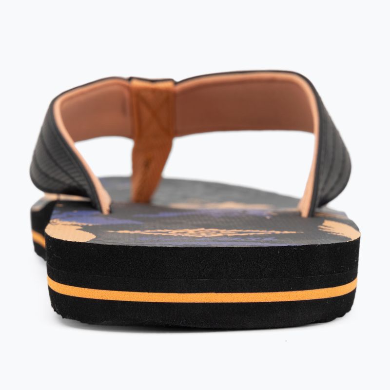 Herren Rip Curl Ripper Bloom Flip Flops schwarz/orange 6