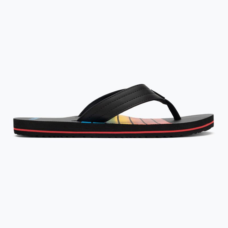 Herren Rip Curl Ripper Bloom Flip Flops schwarz/rot 2