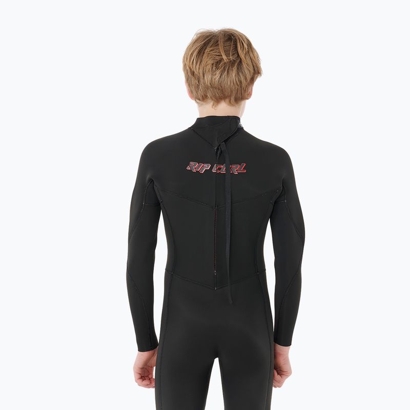 Kinder Schwimm-Neoprenanzug Rip Curl Dawn Patrol 3/2 mm Back Zip black 5
