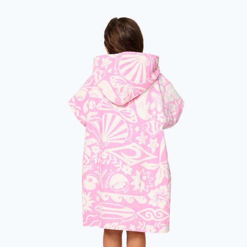 Poncho für Damen Rip Curl Mixed Snap Cotton Hooded pink 2