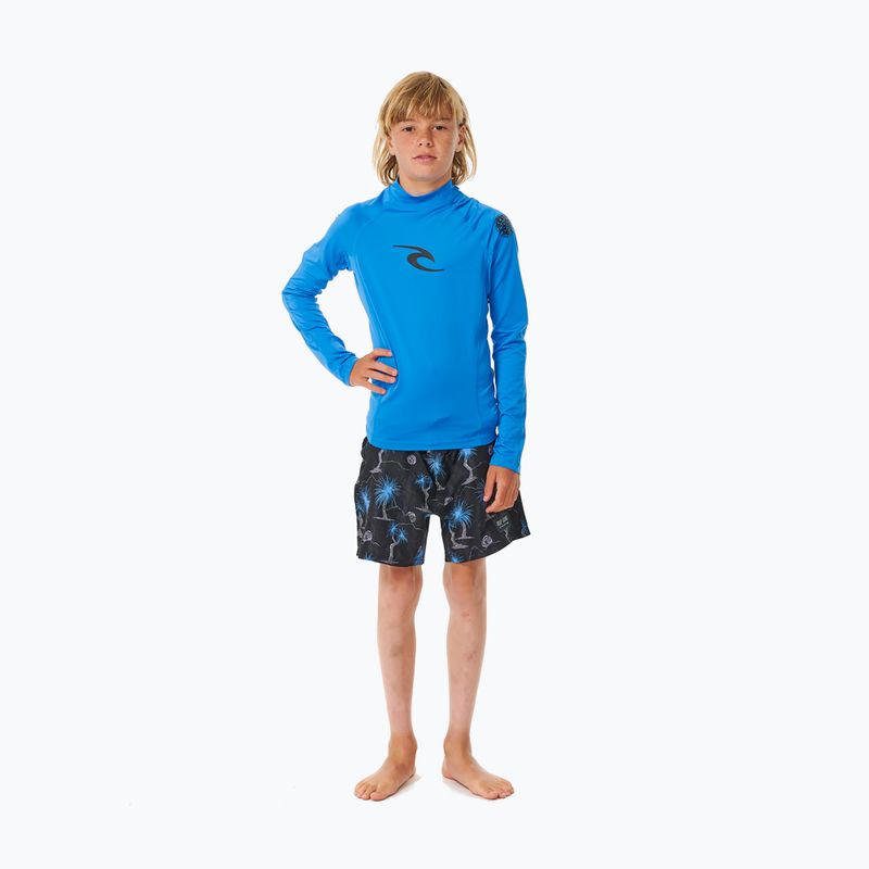 Kinder-Bade-Longsleeve Rip Curl Waves Upf blue gum 2