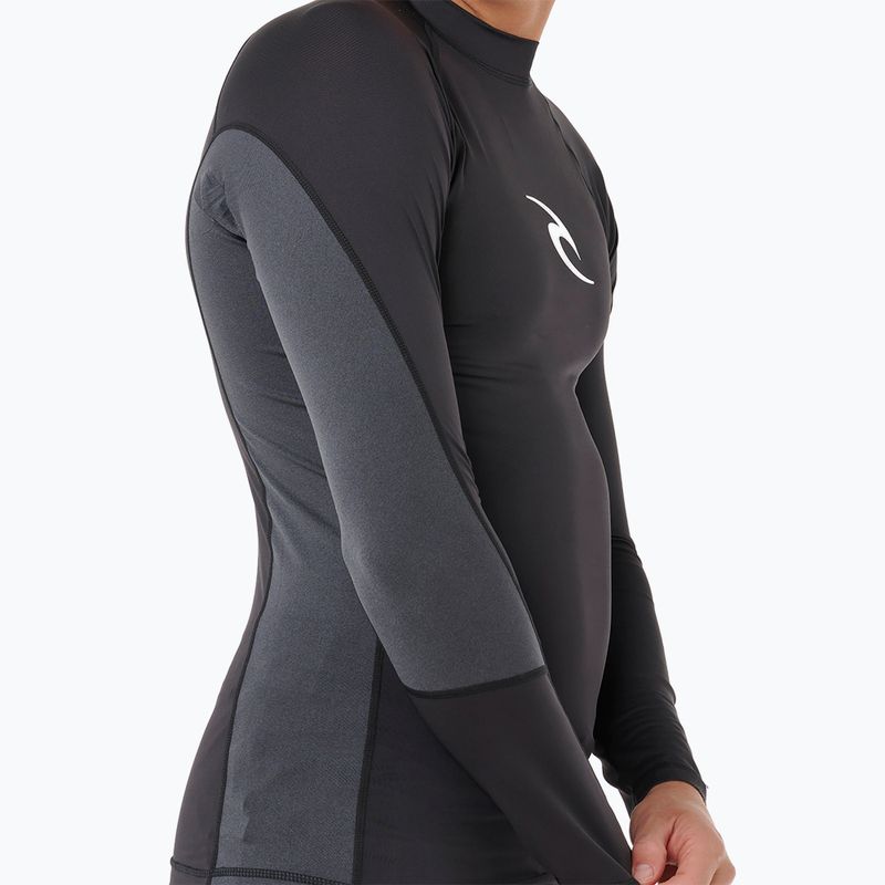 Herren-Bade-Longsleeve Rip Curl Waves Upf Perf black 6