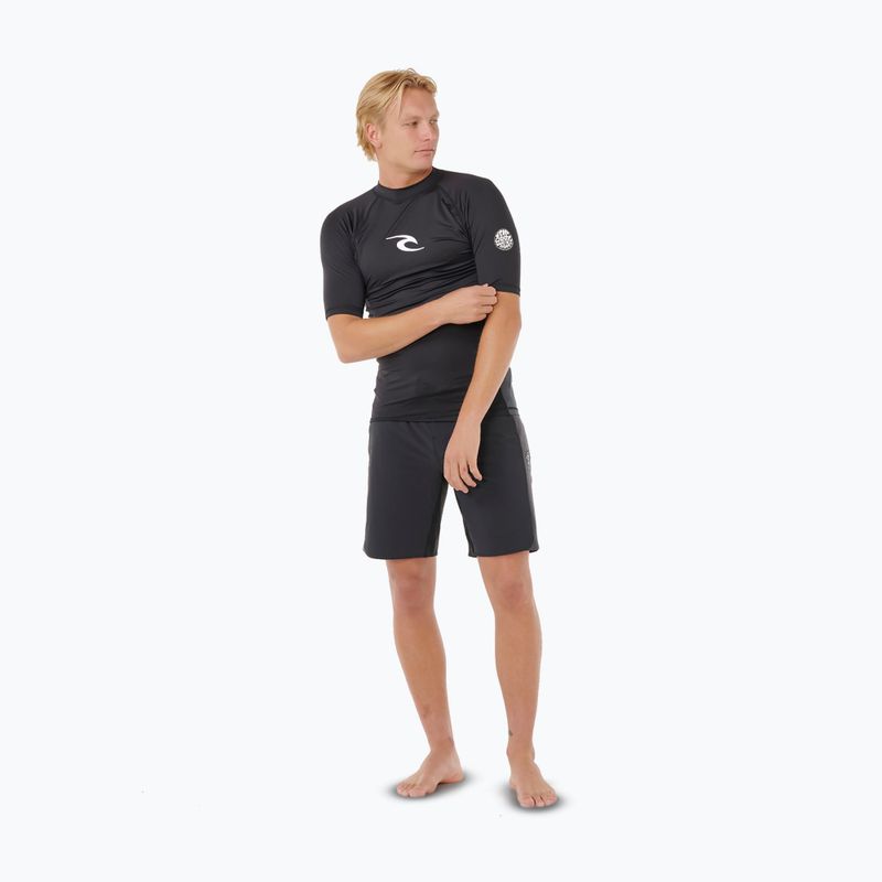 Herren-Schwimmshirt Rip Curl Waves Upf Perf black 2