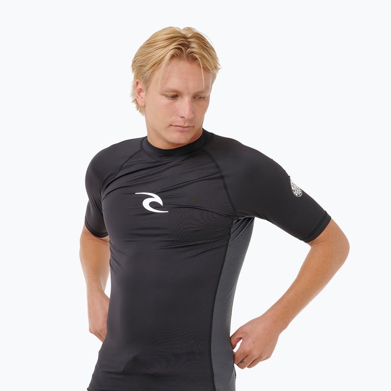 Herren-Schwimmshirt Rip Curl Waves Upf Perf black 5