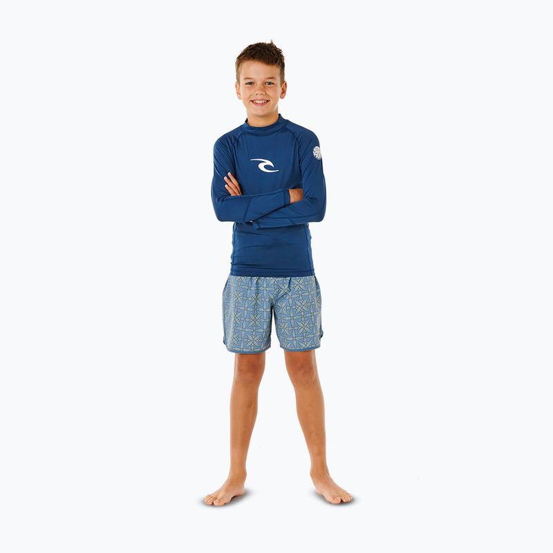 Kinder-Bade-Longsleeve Rip Curl Waves Upf light navy 2