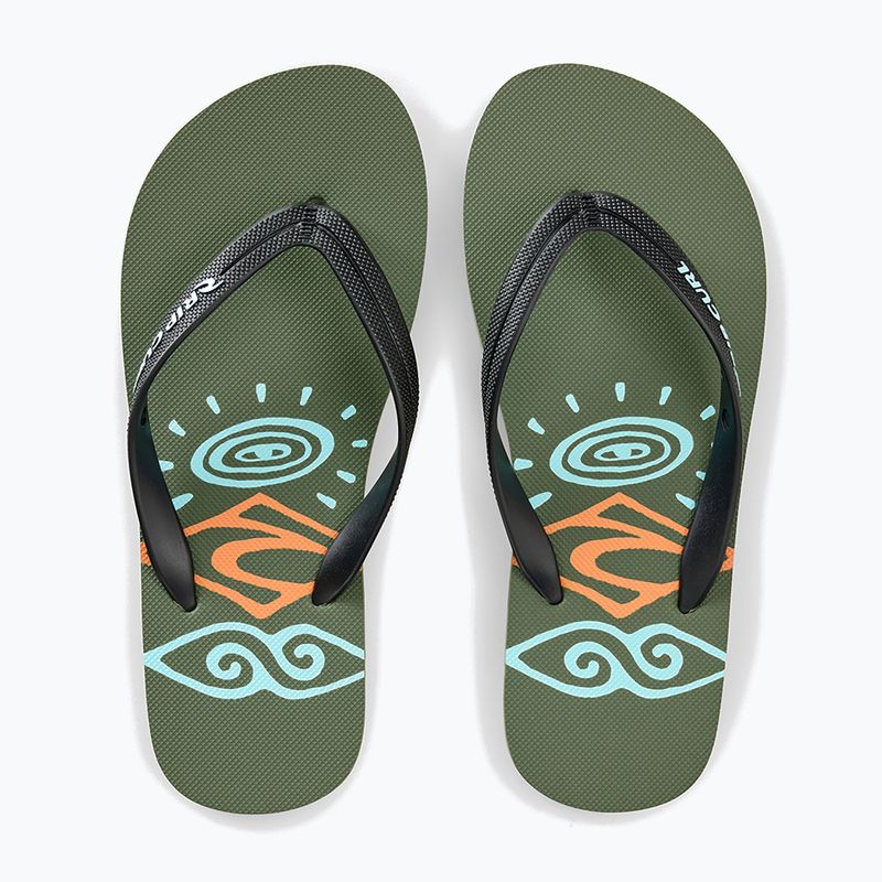 Kinder Flip-Flops Rip Curl Sessions Bloom Open Toe olive 5