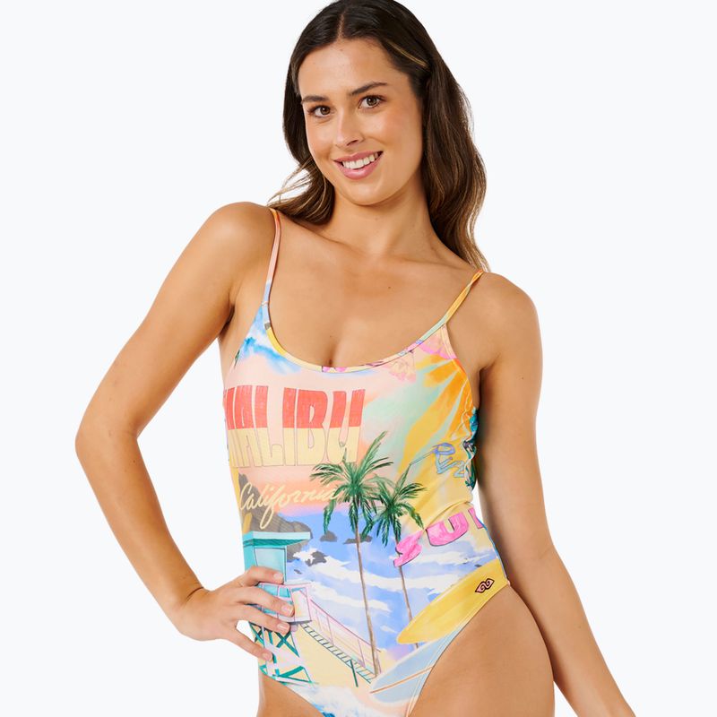 Damen-Einteiler-Badeanzug Rip Curl Hotel Malibu Cheeky multicolor 5