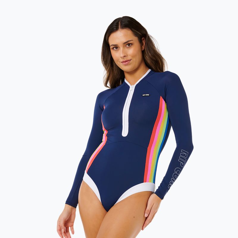 Damen-Einteiler Badeanzug  Rip Curl Surf Stripe UPF Surf Suit dark navy 4