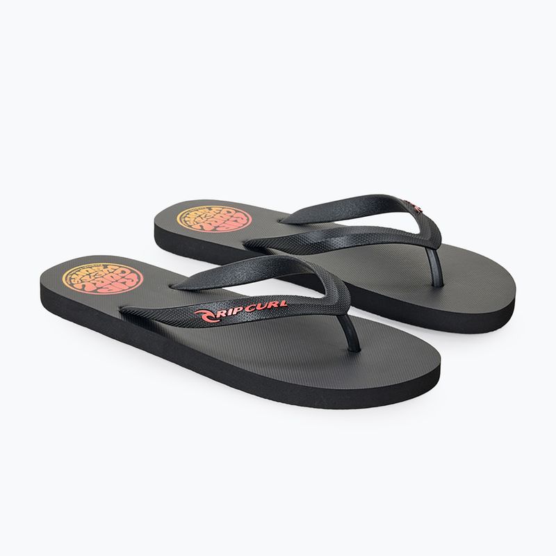 Herren Flip-Flops Rip Curl Icons of Surf Bloom Open Toe black/orange 2