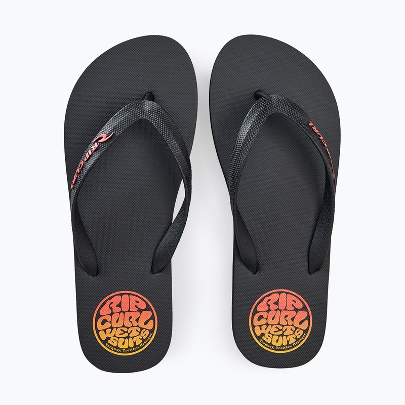 Herren Flip-Flops Rip Curl Icons of Surf Bloom Open Toe black/orange 5