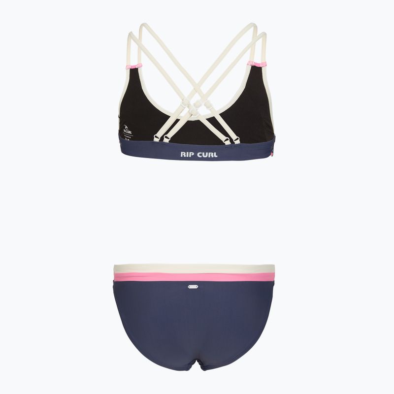 Kinder-Badeanzug zweiteilig Rip Curl Surf Revival Bikini navy 2