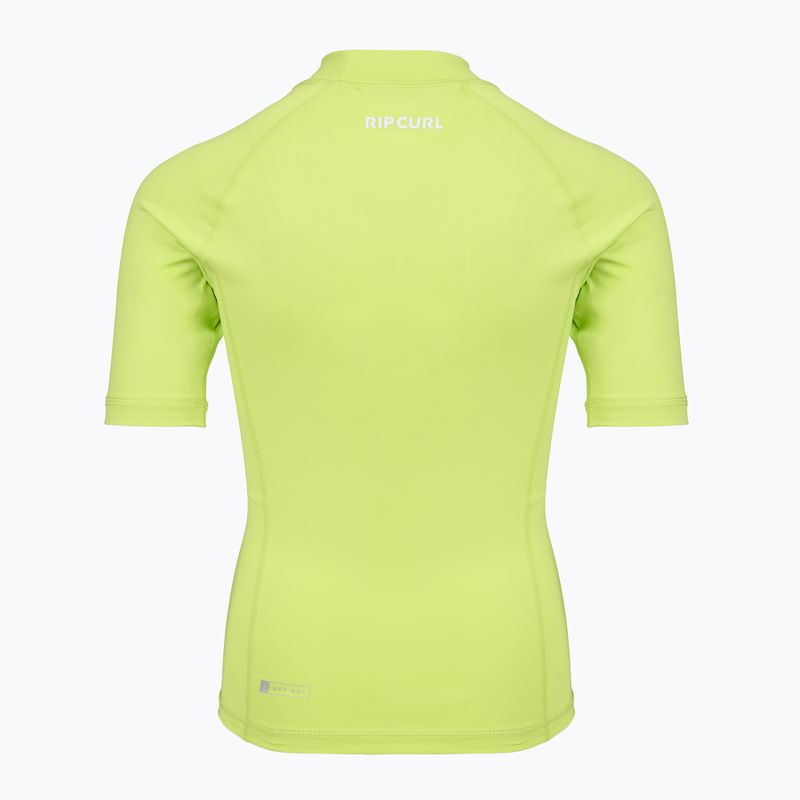 Kinder-Schwimmshirt Rip Curl Waves Upf lime 2