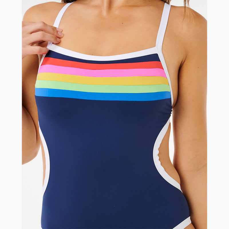 Damen-Badeanzug Rip Curl Surf Stripe Cheeky dark navy 6