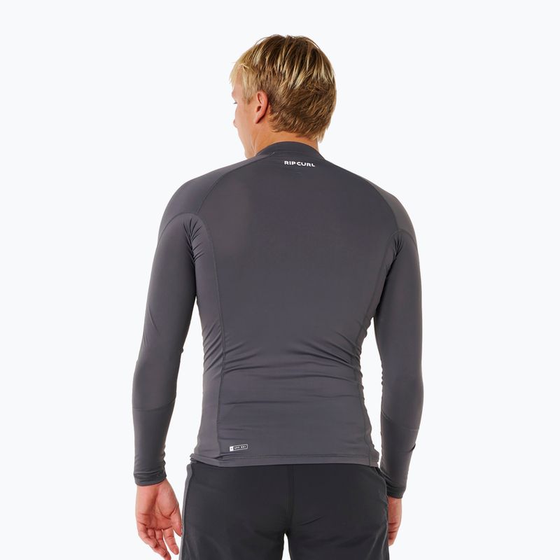 Herren-Bade-Longsleeve Rip Curl Waves Upf Perf charcoal grey 3