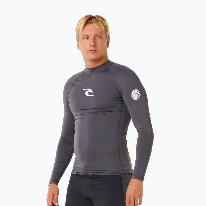 Herren-Bade-Longsleeve Rip Curl Waves Upf Perf charcoal grey 4