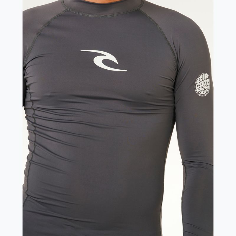 Herren-Bade-Longsleeve Rip Curl Waves Upf Perf charcoal grey 6