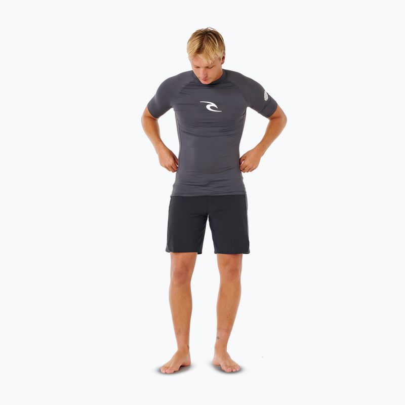 Herren-Schwimmshirt Rip Curl Waves Upf Perf charcoal grey 2